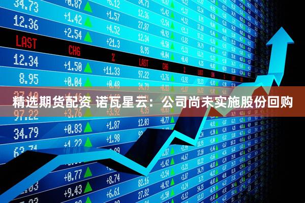 精选期货配资 诺瓦星云：公司尚未实施股份回购