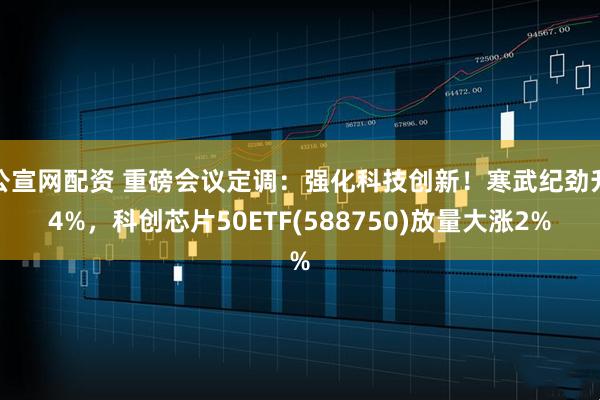公宣网配资 重磅会议定调：强化科技创新！寒武纪劲升4%，科创芯片50ETF(588750)放量大涨2%